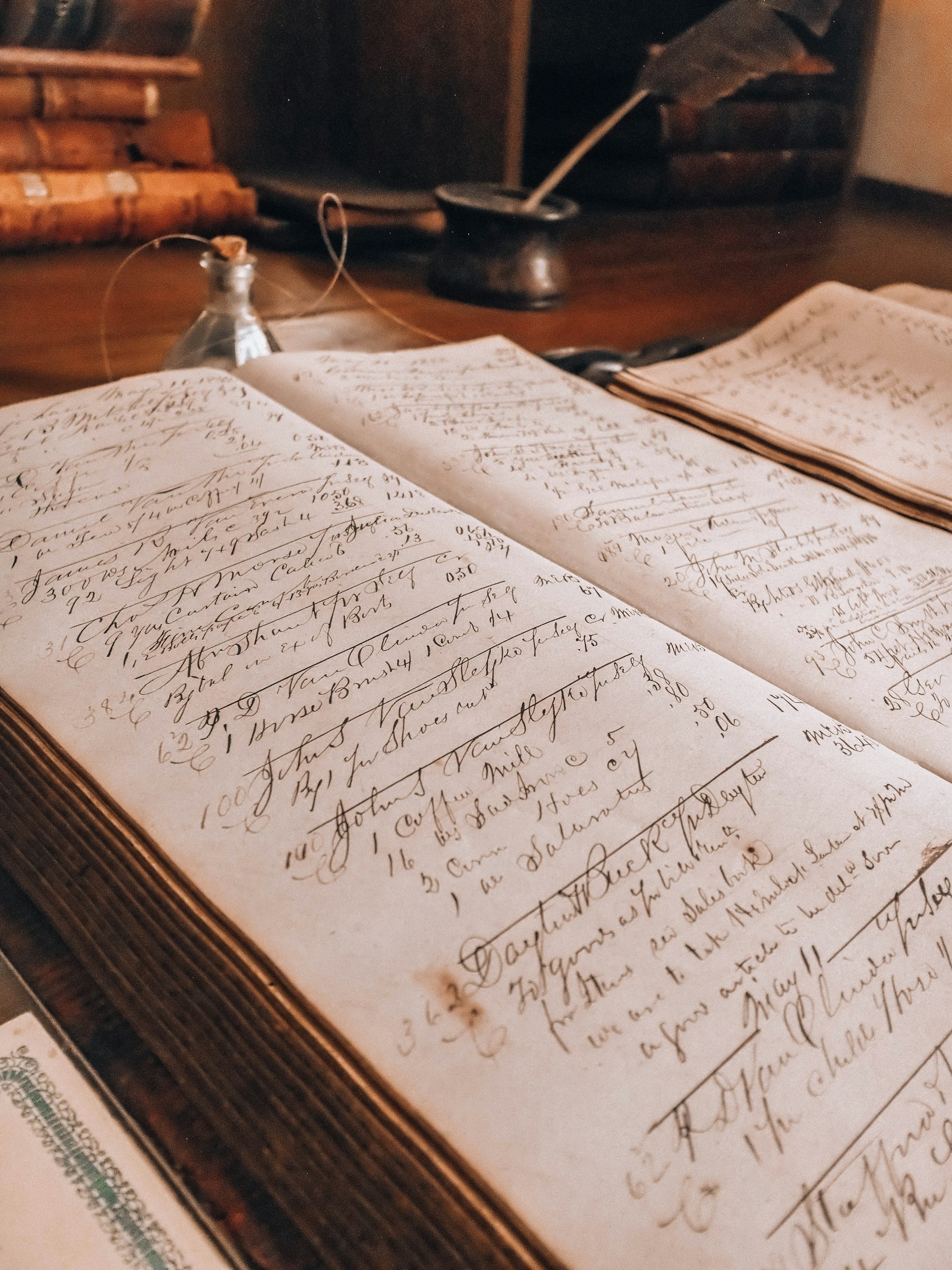 The order ledger in use, showing shipment and inspection status